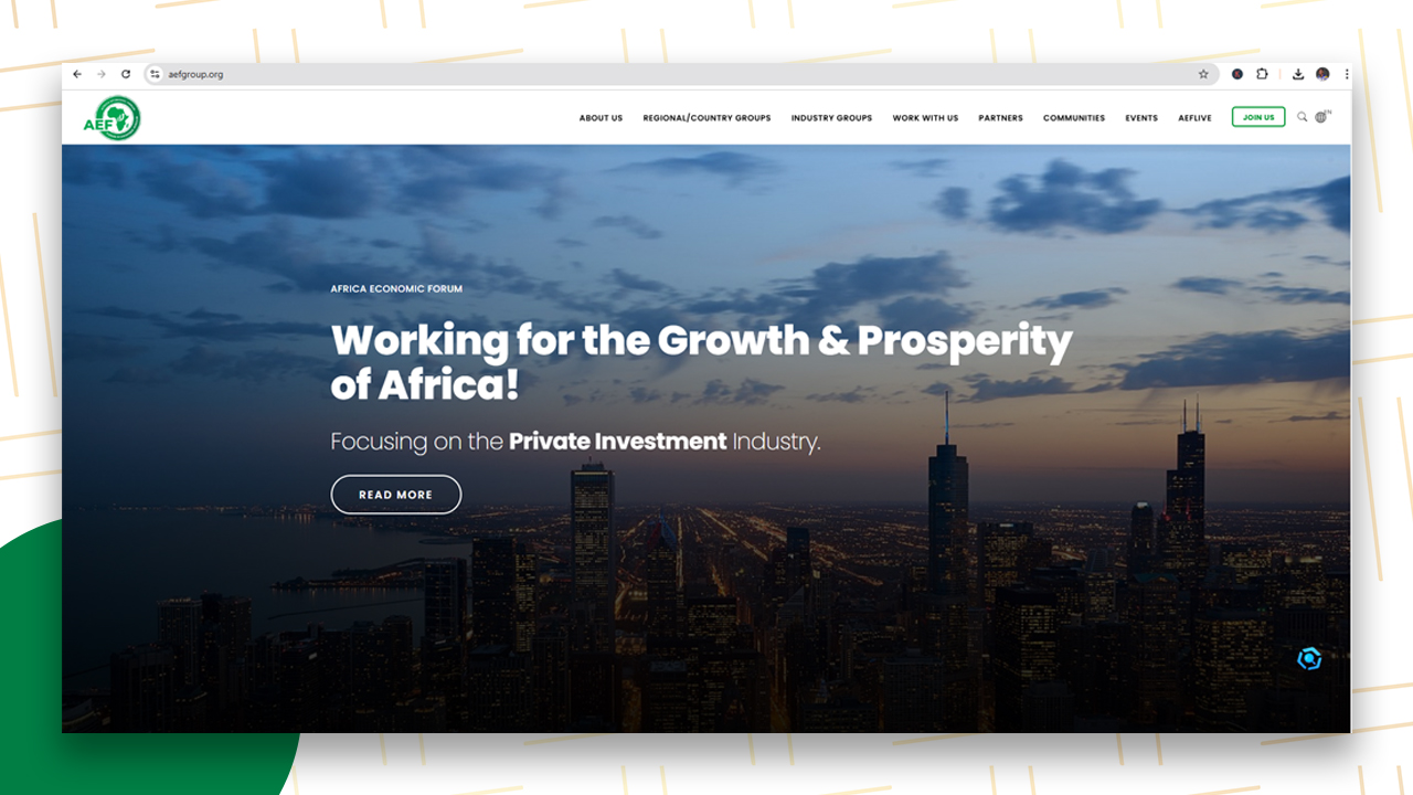 Africa Economic Forum - NGO Website | Victor Osaronwafor Olvios