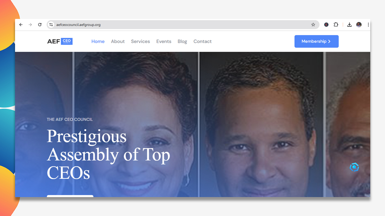 AEF CEO Council - NGO Website | Victor Osaronwafor Olvios