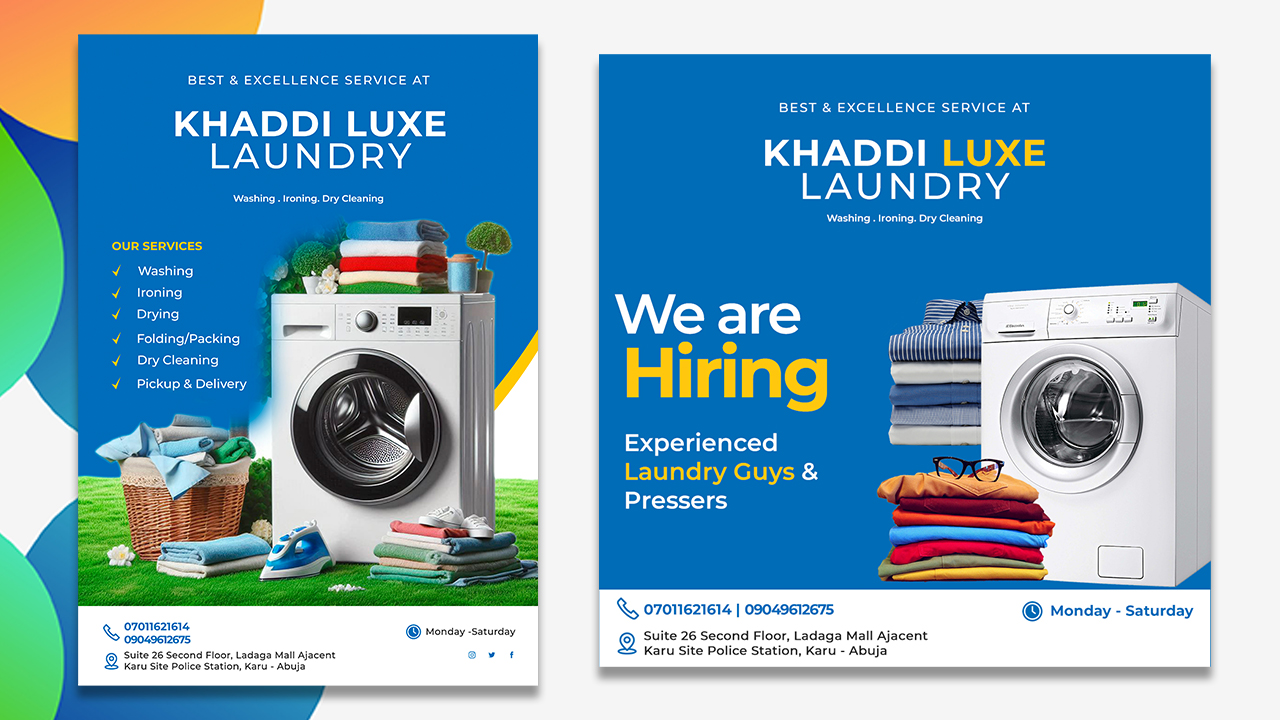 Khaddi Luxe Laundry - Branding | Victor Osaronwafor Olvios
